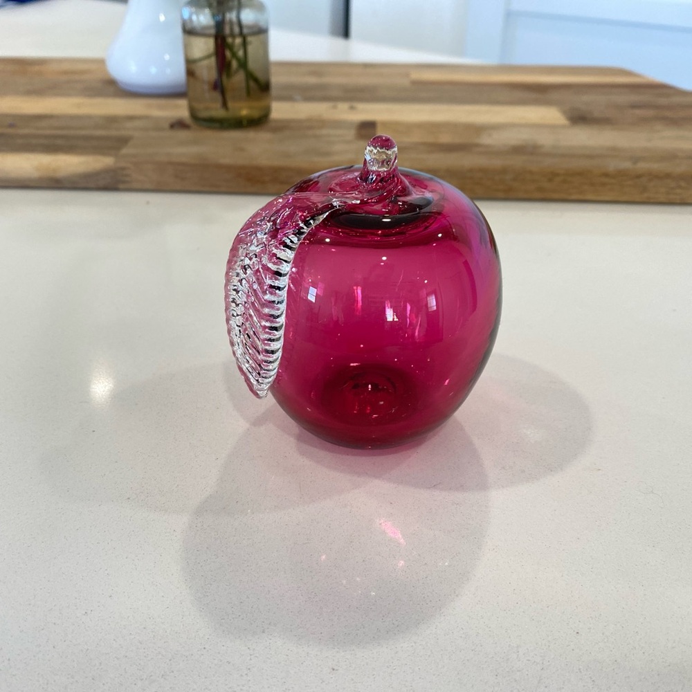 Rossi Handblown Glass Apple